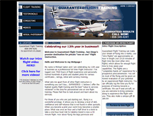 Tablet Screenshot of guaranteedflighttraining.com